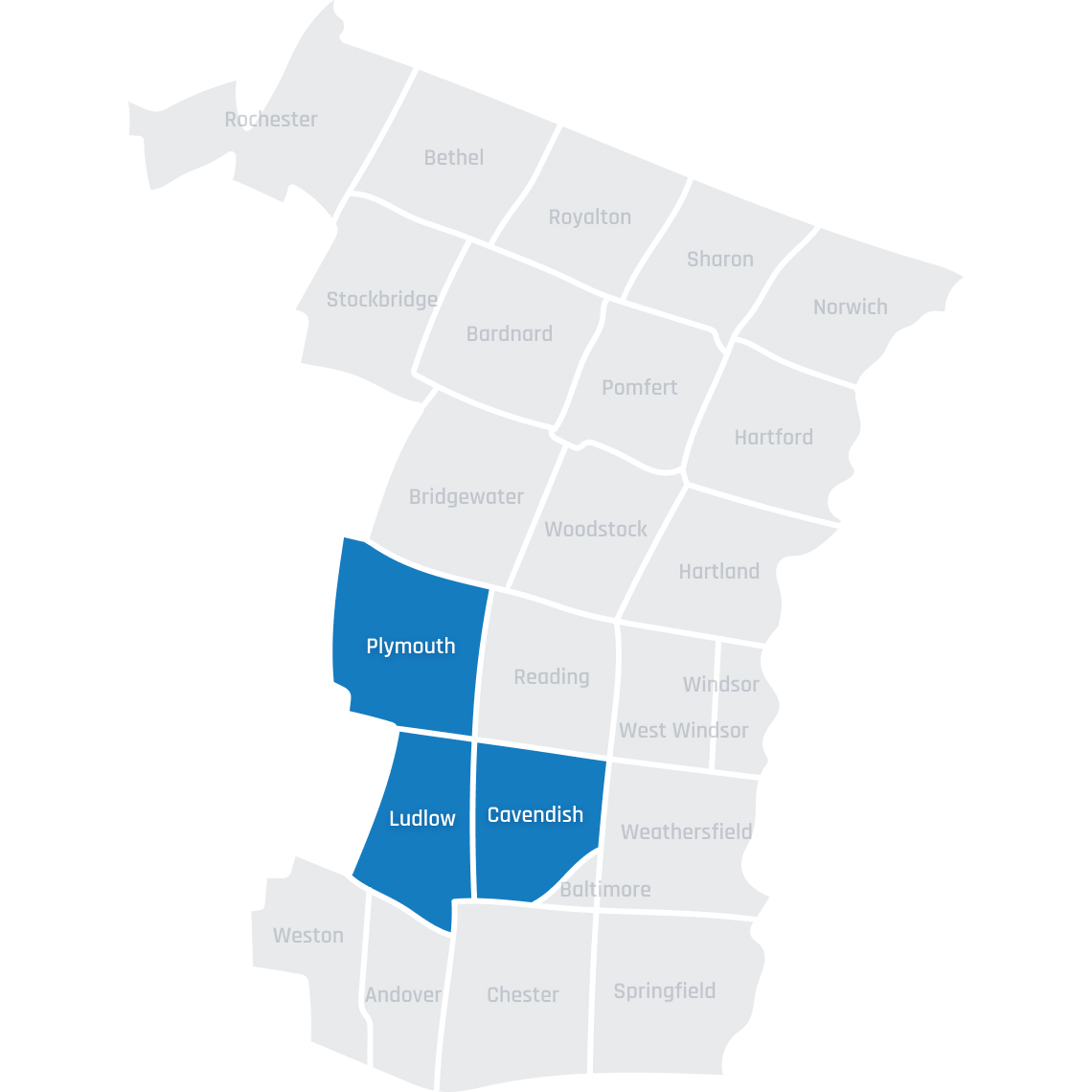 Windsor County Service Map